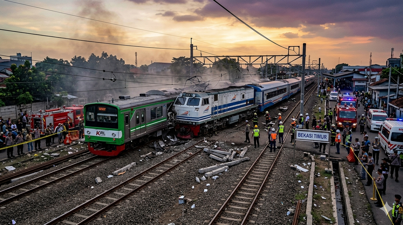 Tabrakan KRL dan Kereta Argo Bromo di Bekasi Timur, Ini yang Perlu Diketahui