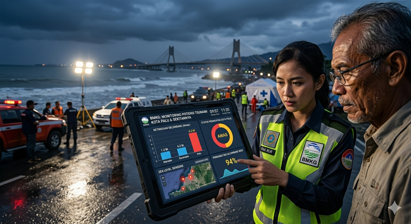 BMKG Ingatkan Potensi Tsunami di Manado, Gorontalo, Palu, dan Ternate